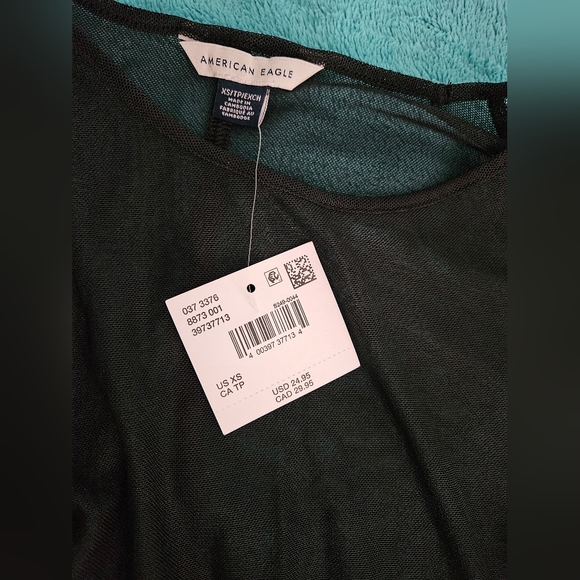 NWT American Eagle Mini Mesh Long Sleeve Tee - Picture 2 of 3